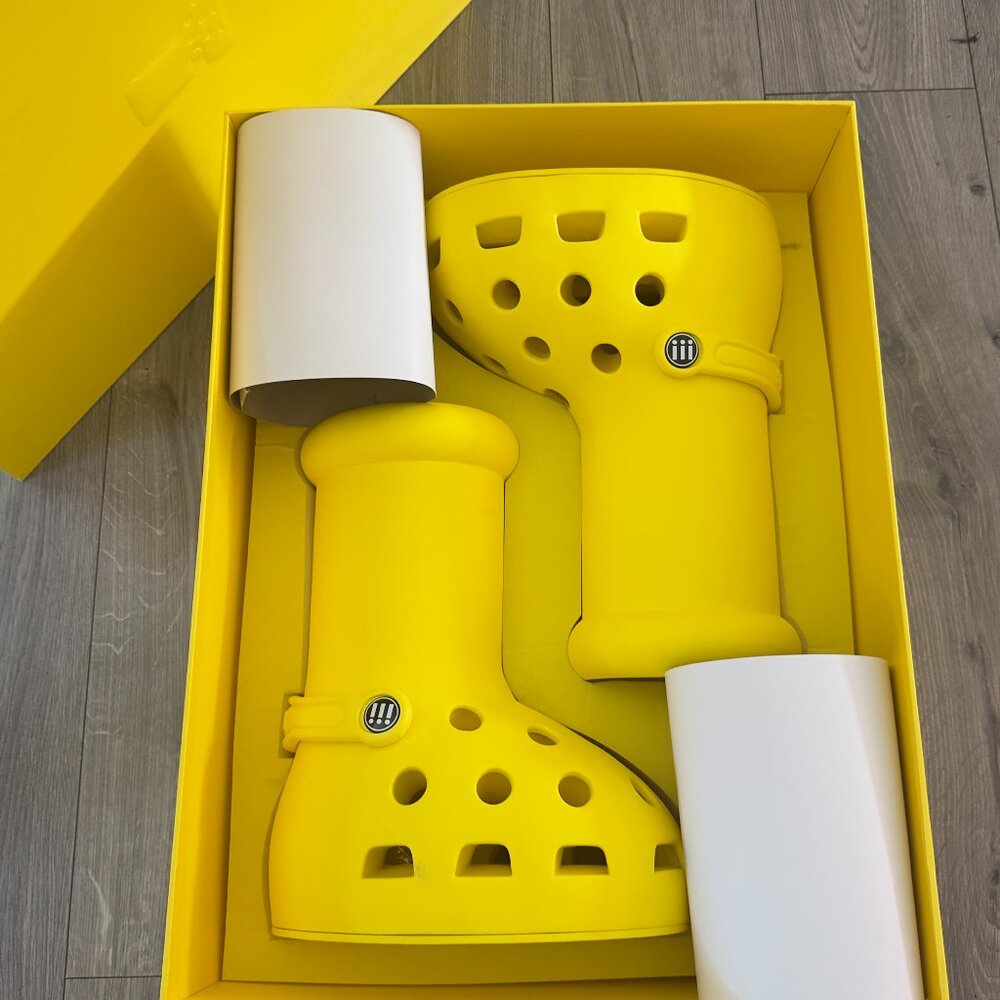 Crocs x MSCHF Big Red Boot 'Yellow' 7.5 womens